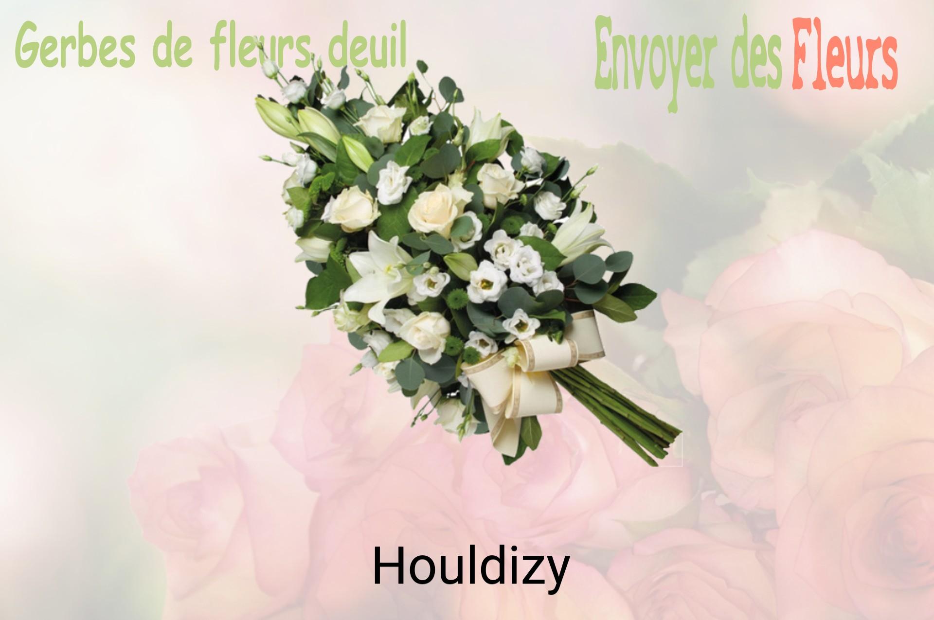 Gerbe de fleurs de deuil livrée à Houldizy